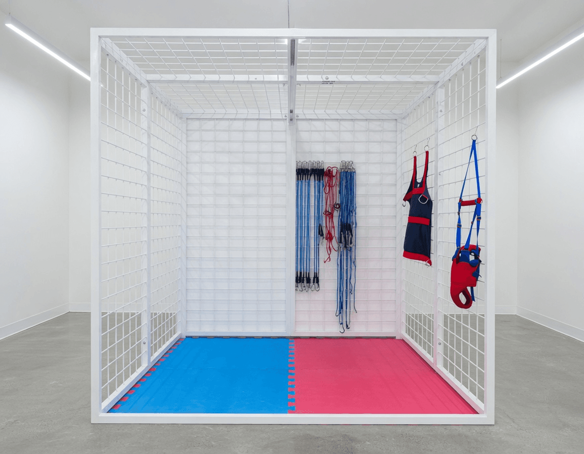Ability Exercise Unit equipped with mats, bands, and suspension gear